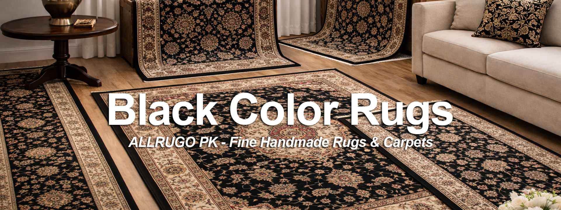 Handmade Black Area Rugs for Stylish Rooms - ALLRUGOPK