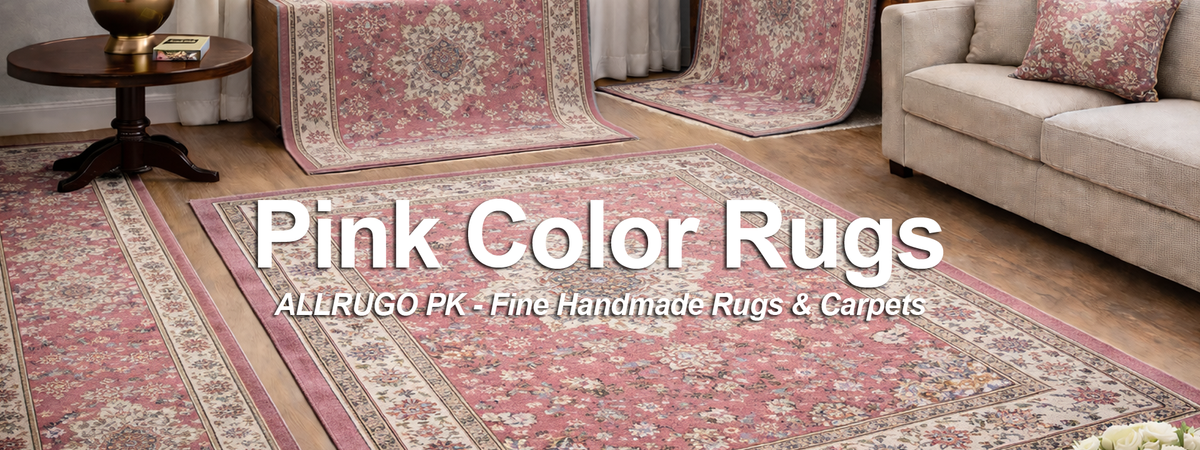 Hand knotted Colorful Pink Rugs & Carpets | ALLRUGO.PK Translation ...