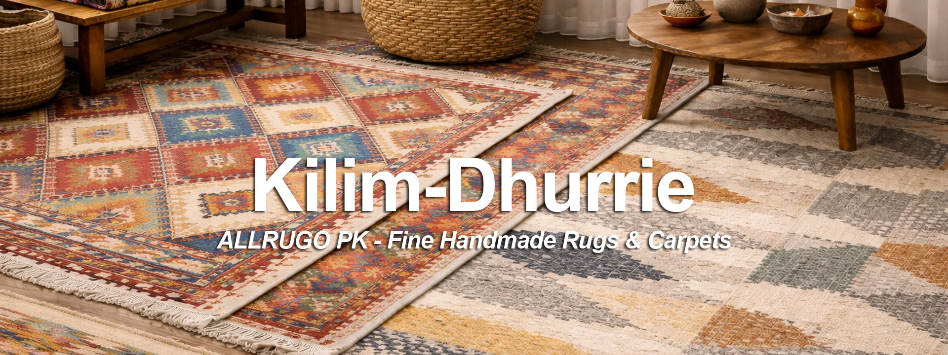 Handmade Wool Kilim and Dhurrie For Sale - Buy at ALLRUGO Pakistan