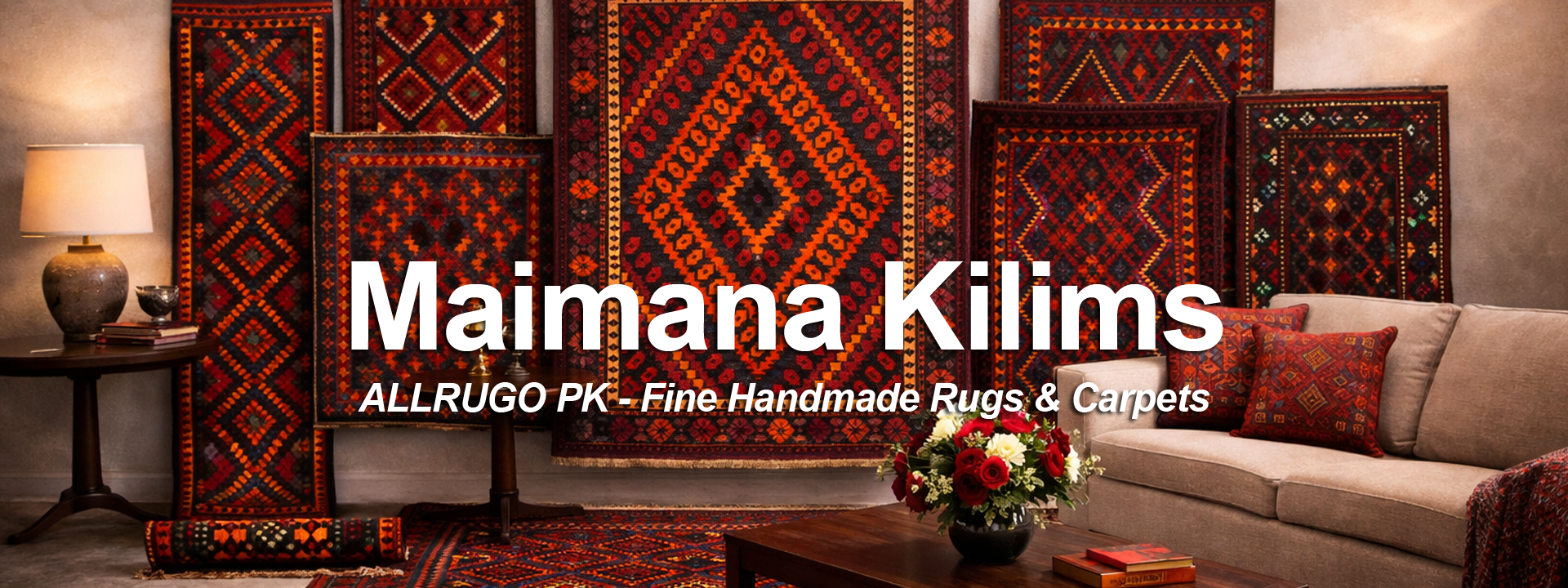 Handmade Vintage and Antique Maimana Kilim Rugs - ALLRUGO PK