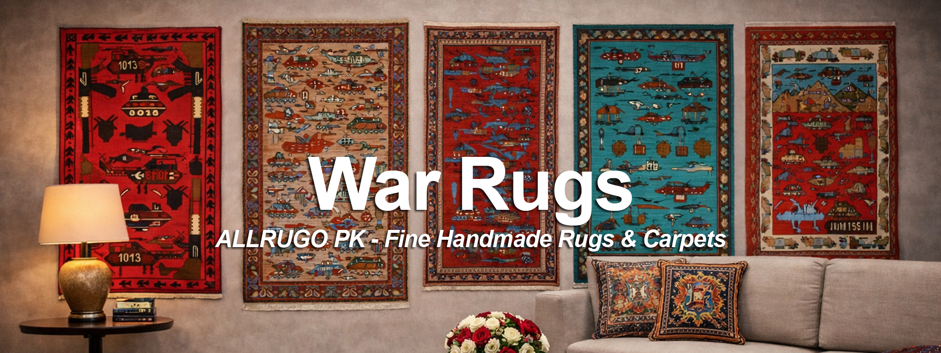 Traditional Afghan Handmade War Rugs - Buy at ALLRUGOPK