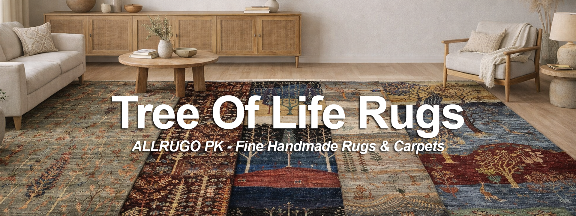 Shop Online - Handmade Tree of Life Rugs - ALLRUGO PK