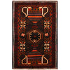 Multi Color Baluchi Rug 2' 9 x 4' 2 (ft) - No. 10135