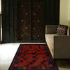 Red Baluchi Rug 2' 8 x 4' 5 (ft) - No. 10143