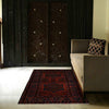 Tribal Baloch Rug 3' 6 x 6' 1 (ft) - No. 10188