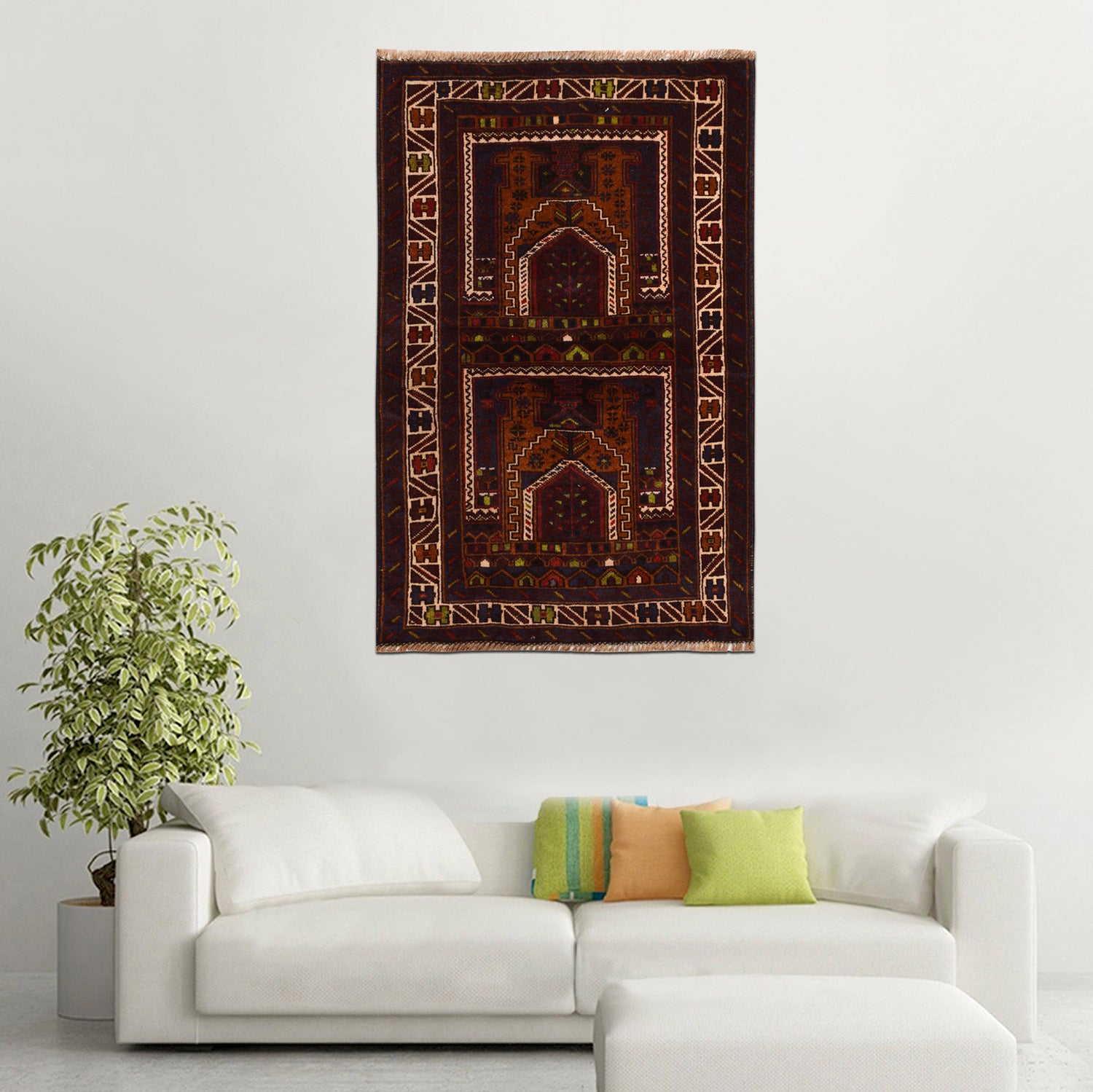 Handmade Jaye Namaz 2' 4 x 3' 9 (ft) - No. 10235