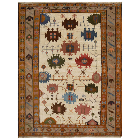 Ivory Color Baluchi Rug 5' 9 x 7' 7 (ft) - No. 10491