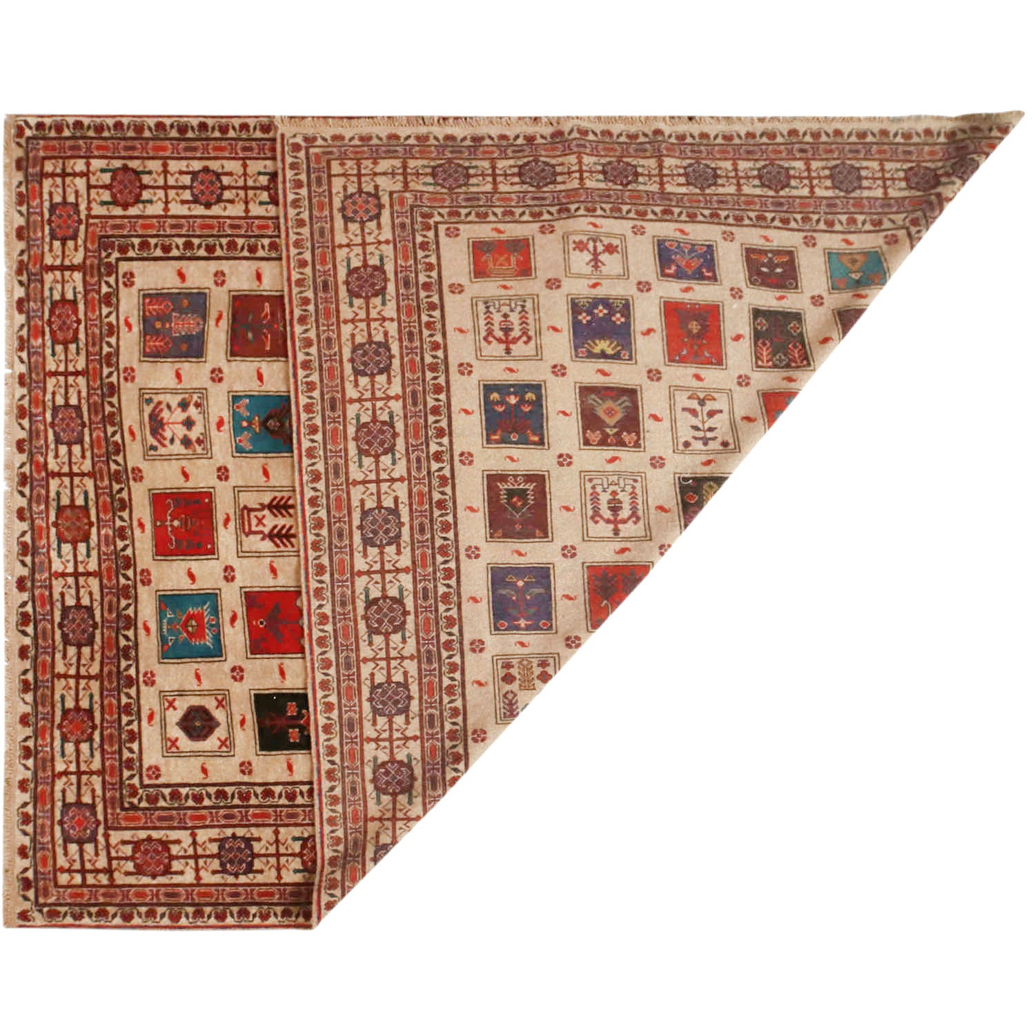 Brown Color Baluchi Rug 6' 11" x 9' 1" (ft) - No. 10495