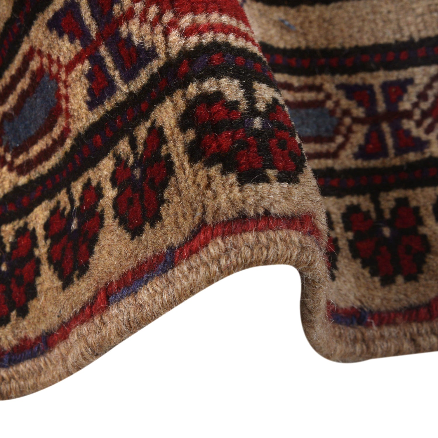 Hand Knotted Baluchi Rug 6' 5" x 9' 3" (ft) - No. 10632