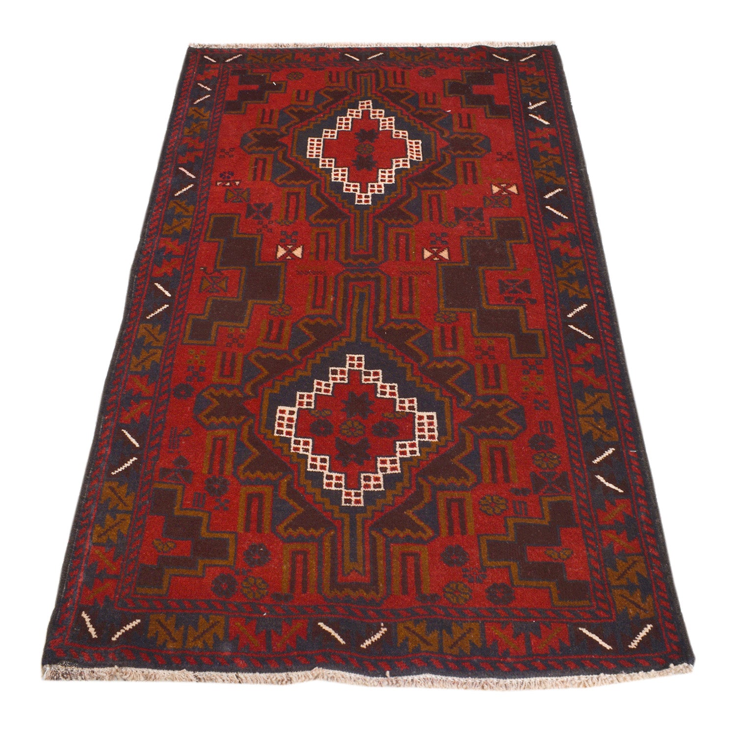 Baluch Small Size Rug 3' 0 x 5' 1 (ft) - 11318