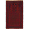 Red Color Prayer Rug 2' 11" x 4' 9" (ft) - No. 11473