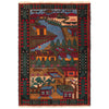 Handmade Pictorial Rug 2' 10" x 4' 6" (ft)- No. 11476