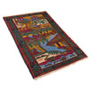 Handmade Pictorial Rug 2' 10" x 4' 6" (ft)- No. 11476