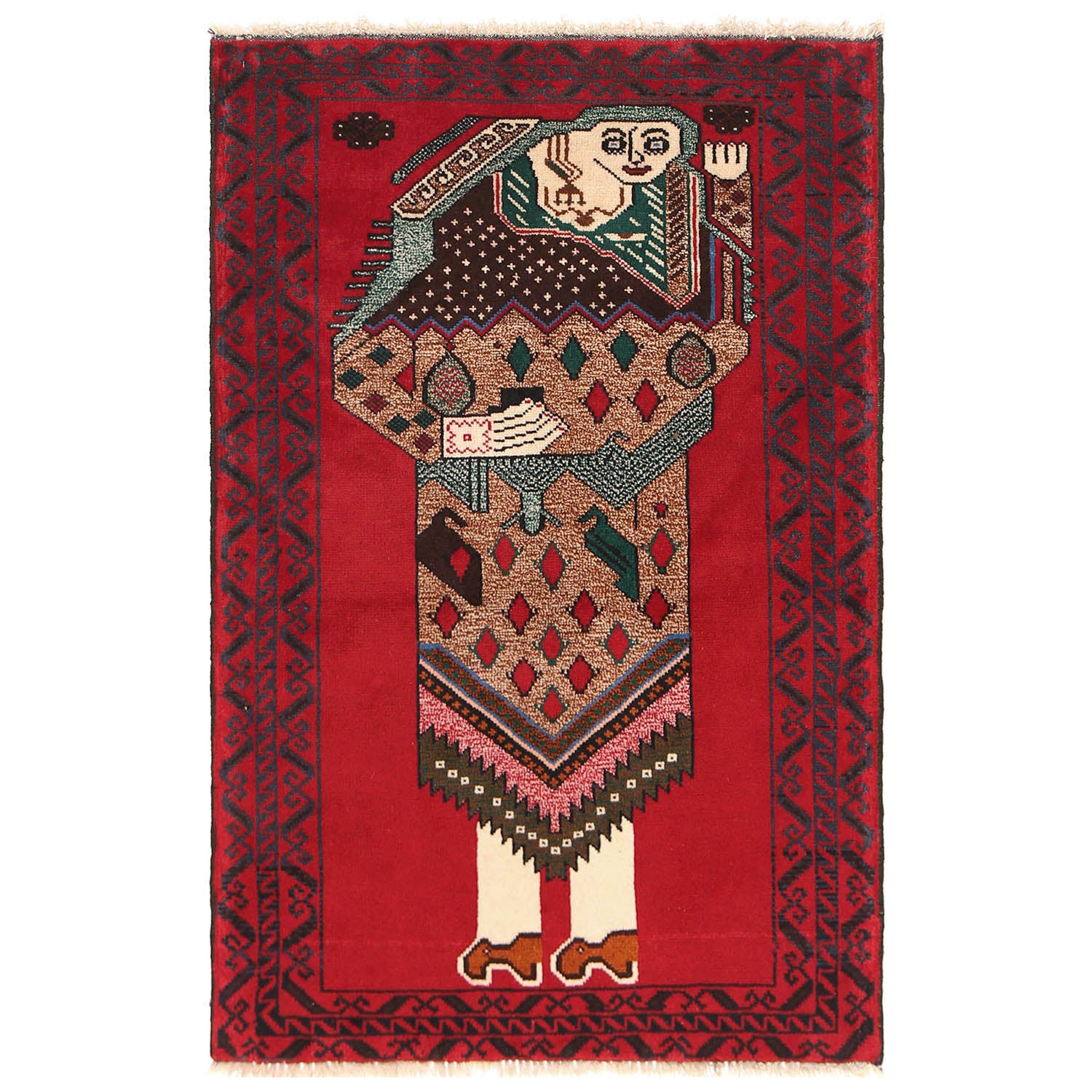 Handmade Picture Rug 2' 9" x 4' 6" (ft)- No. 11477