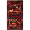 Handmade Pictorial Rug 3' 8" x 6' 6" (ft)- No. 11658