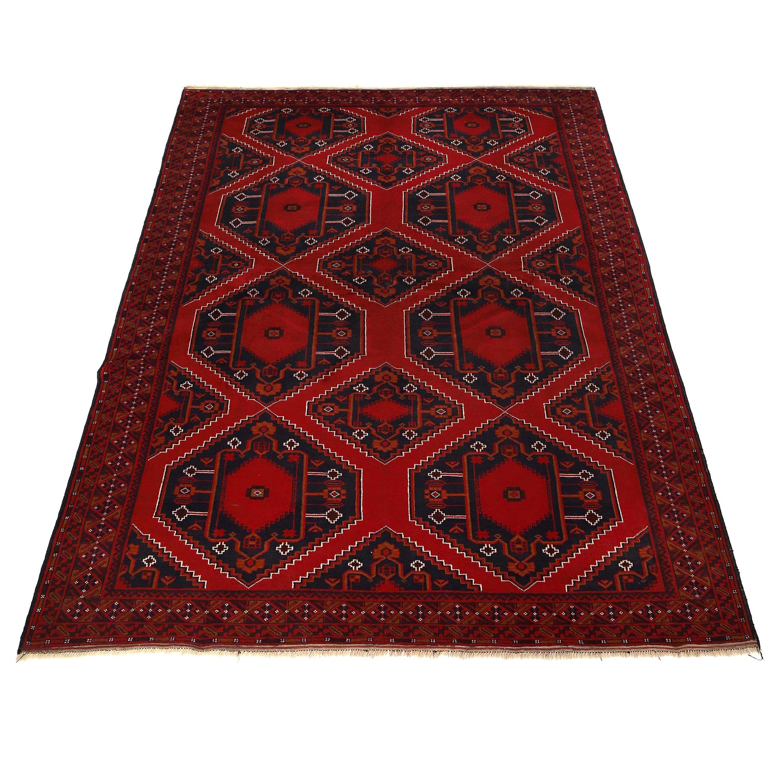 Traditional Baloch Rug 7' 1" x 10' 4" (ft) - No. 11695