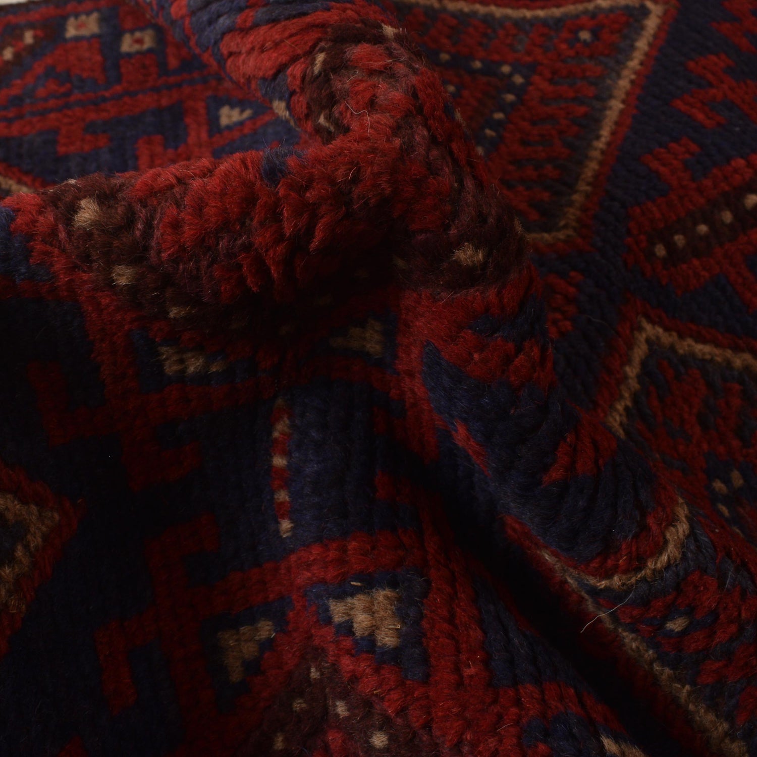 Red Mashwani Long Runner 2' 4 x 11' 8 (ft) - No. 1184