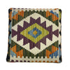 Handmade Kilim Square Stool for Home 1' 3" x 1' 3" (ft) - No. AL12