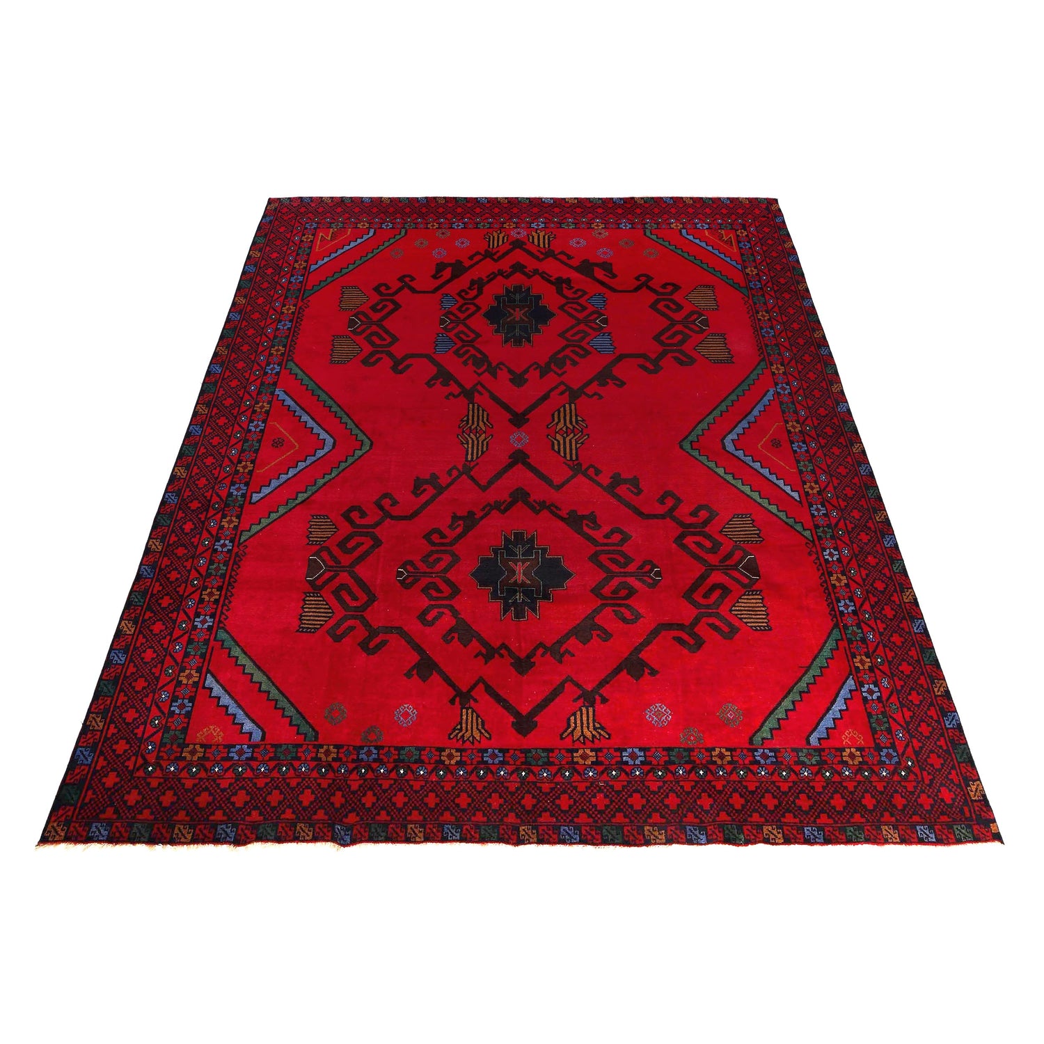 Hand Knotted Baluchi Rug 8' 11" x 11' 6" (ft) - No. 1311