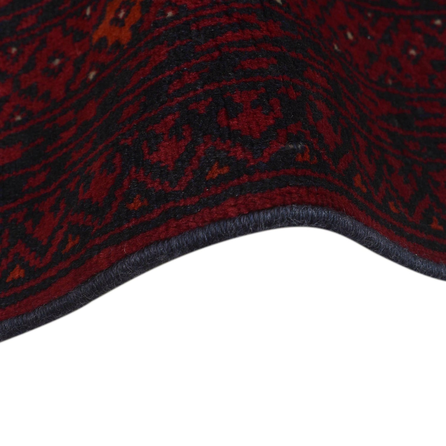 Hand Knotted Bokhara Wool Carpet 4' 6" x 6' 2" (ft) - No. 1324