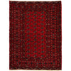 Red Color Bokhara Carpet 4' 2" x 5' 6" (ft) - No. 1325