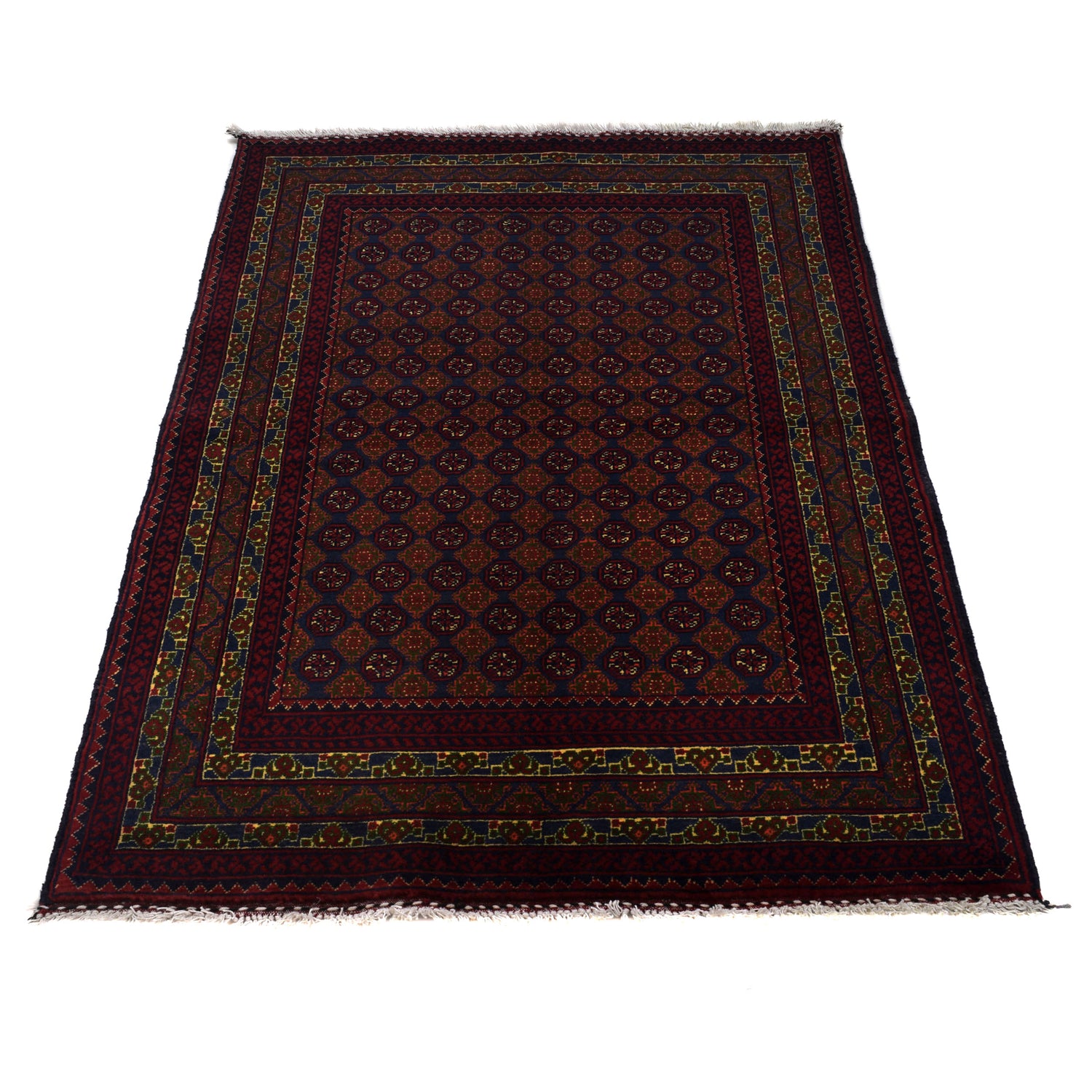 Hand Knotted Khoja Roshnai Carpet 3' 3" x 4' 8" (ft) - No. 1351