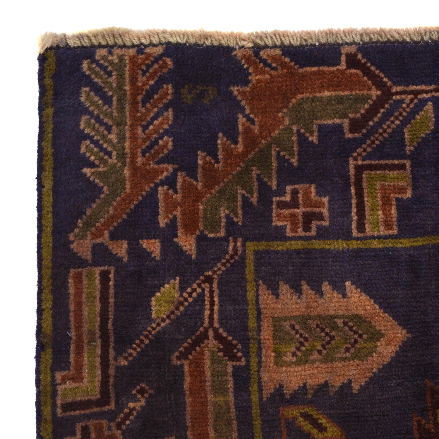 Zikini Color 2x10ft Authentic Hand Knotted Tribal Zikini Rug at ALLRUGO.