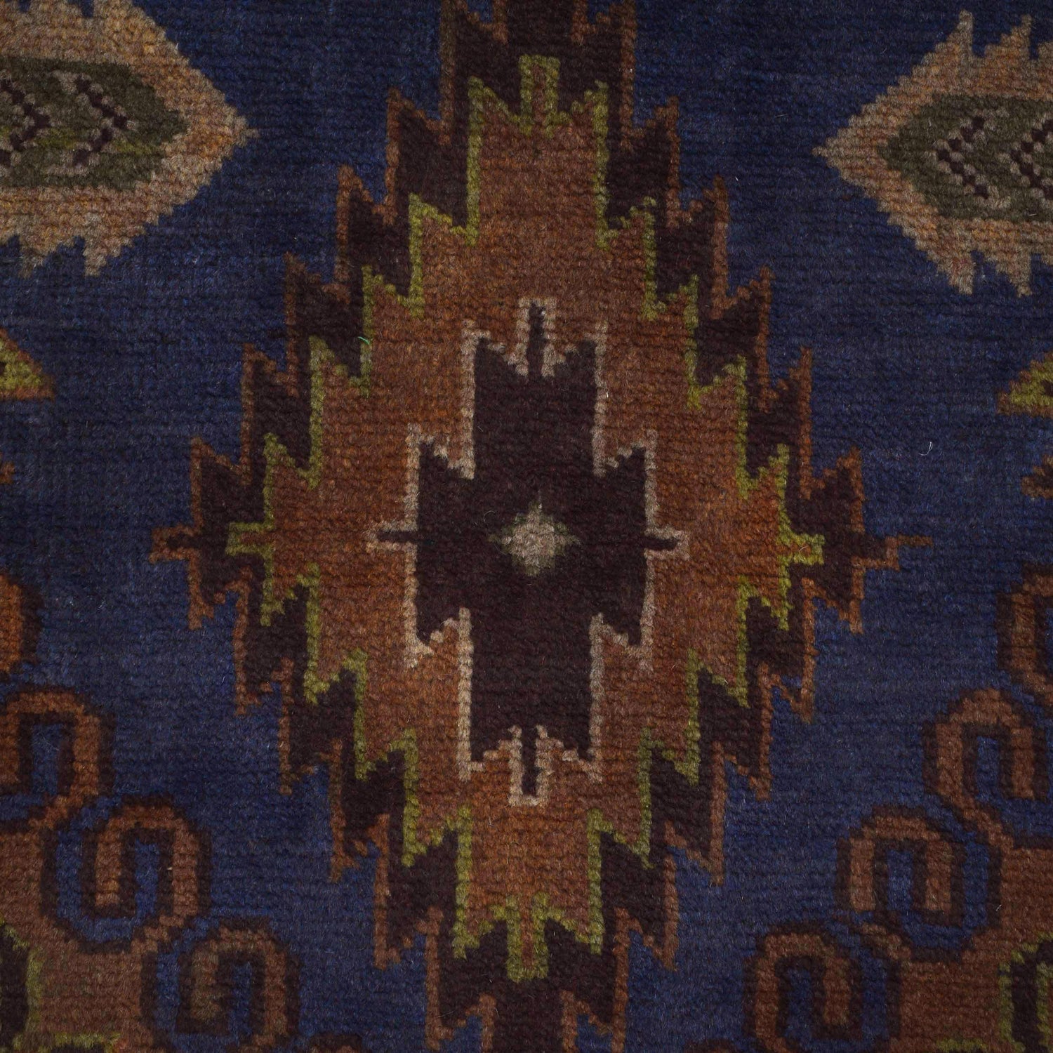 Zikini Color 2x10ft Authentic Hand Knotted Tribal Zikini Rug at ALLRUGO.