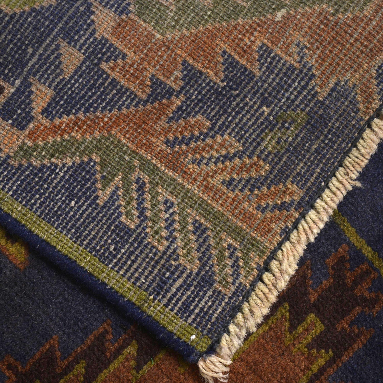 Handmade Vintage Baluch Runner 2' 7" x 9' 6" (ft) - No. AL171