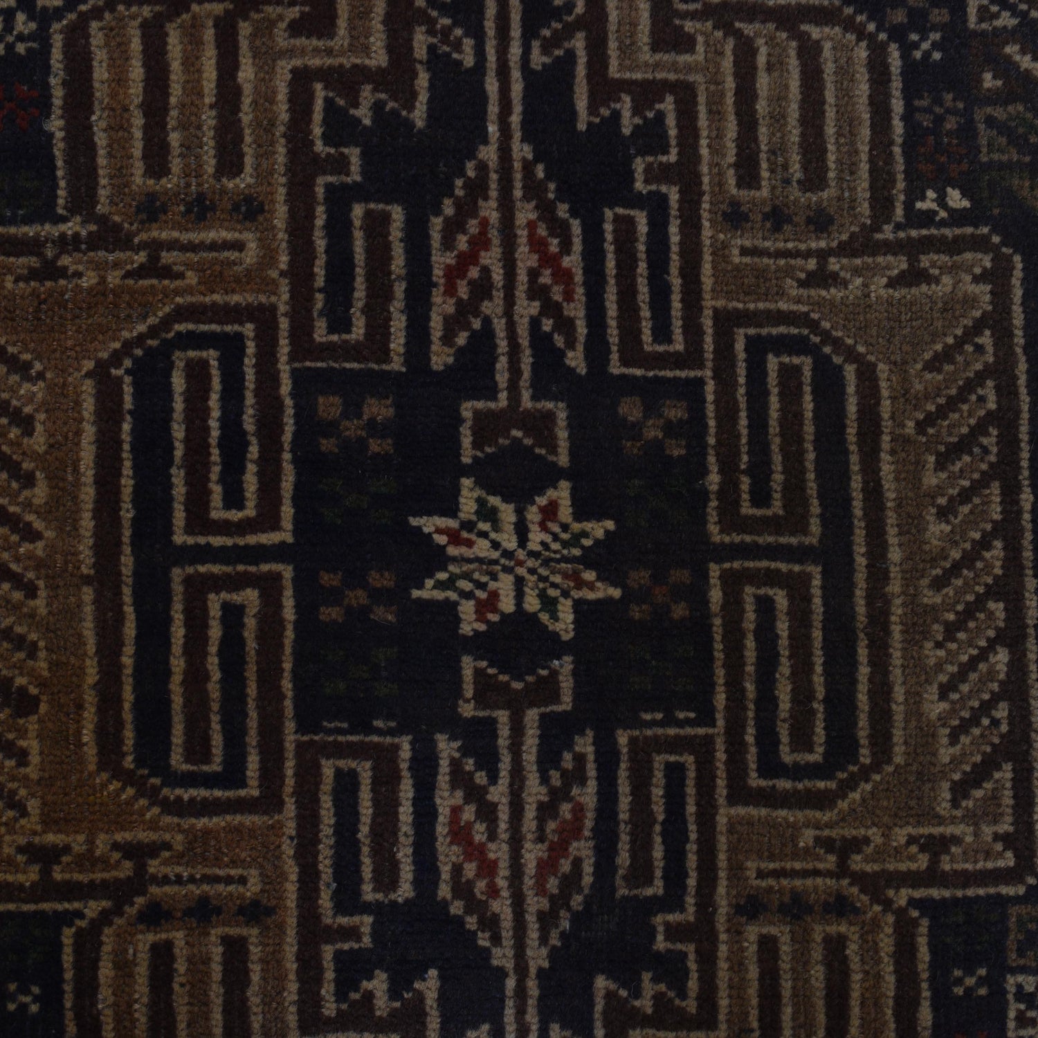 Hand Knotted Vintage Baluchi Runner 2' 7" x 9' 9" (ft) - No. AL176