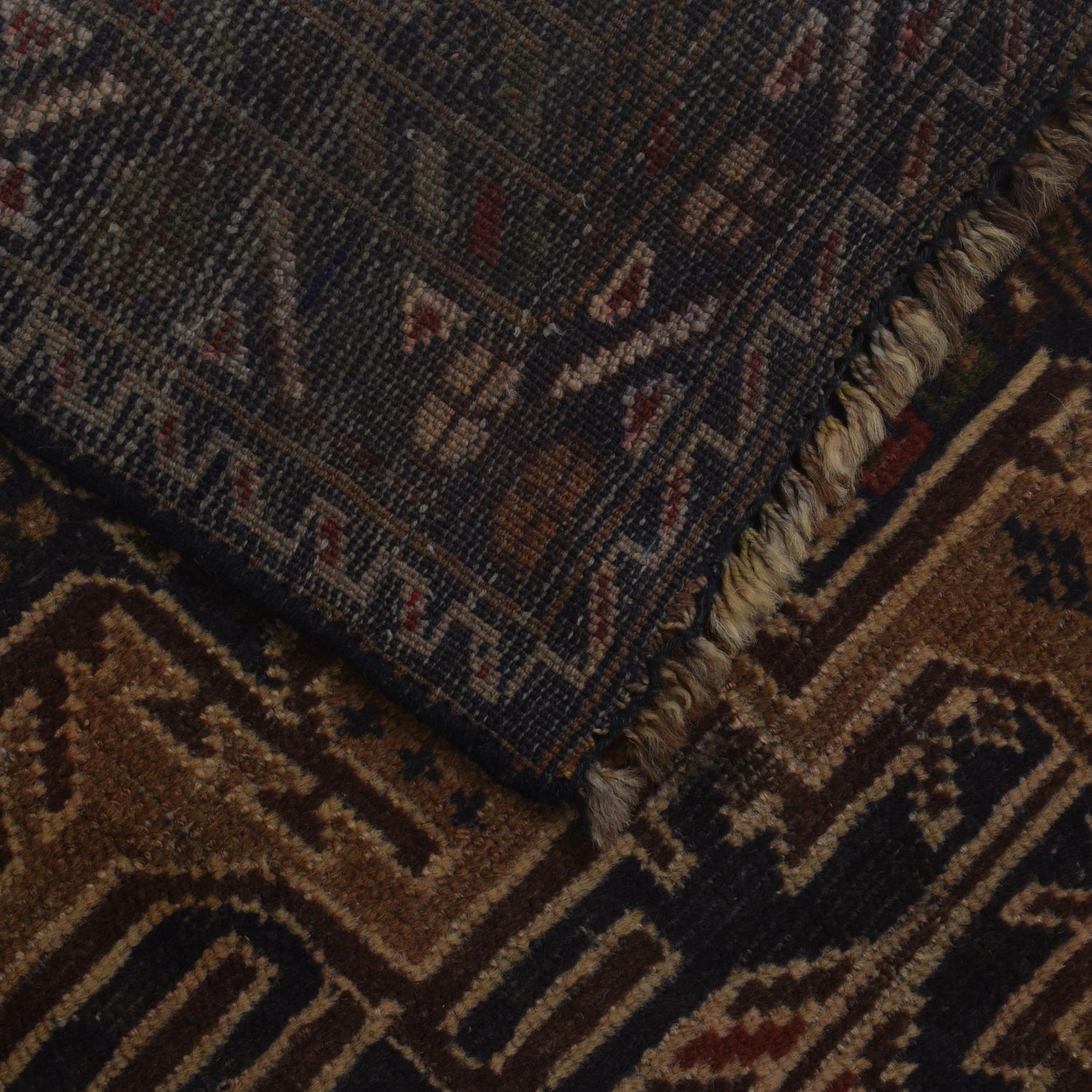 Hand Knotted Vintage Baluchi Runner 2' 7" x 9' 9" (ft) - No. AL176