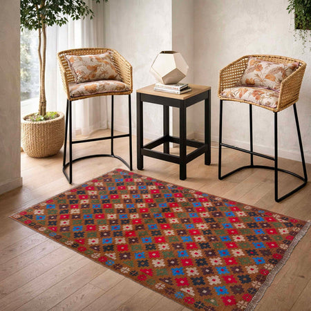 Tribal Baloch Rug 3' 3" x 4' 10" (ft) - No. 1901
