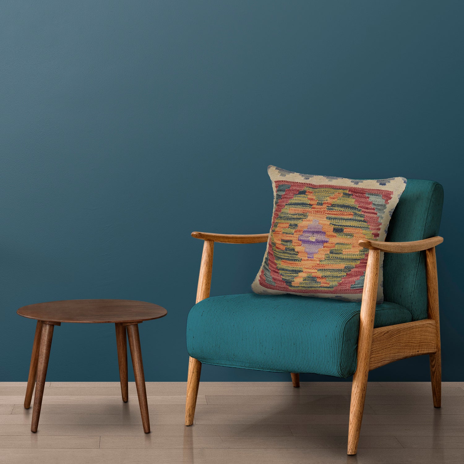 Handmade Kilim Cushion 1' 3 x 1' 3 ft) - No. 22389