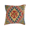 Turkish Style Kelim Cushion 1' 6" x 1' 5" (ft) - No. 22397