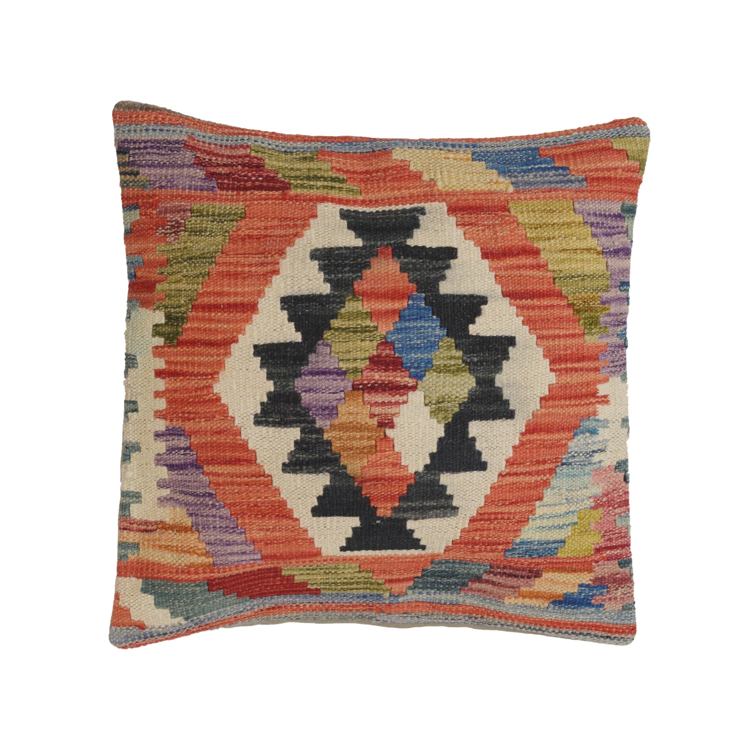Hand Knotted Kilim Cushion 1' 5" x 1' 6" (ft) - No. 23967