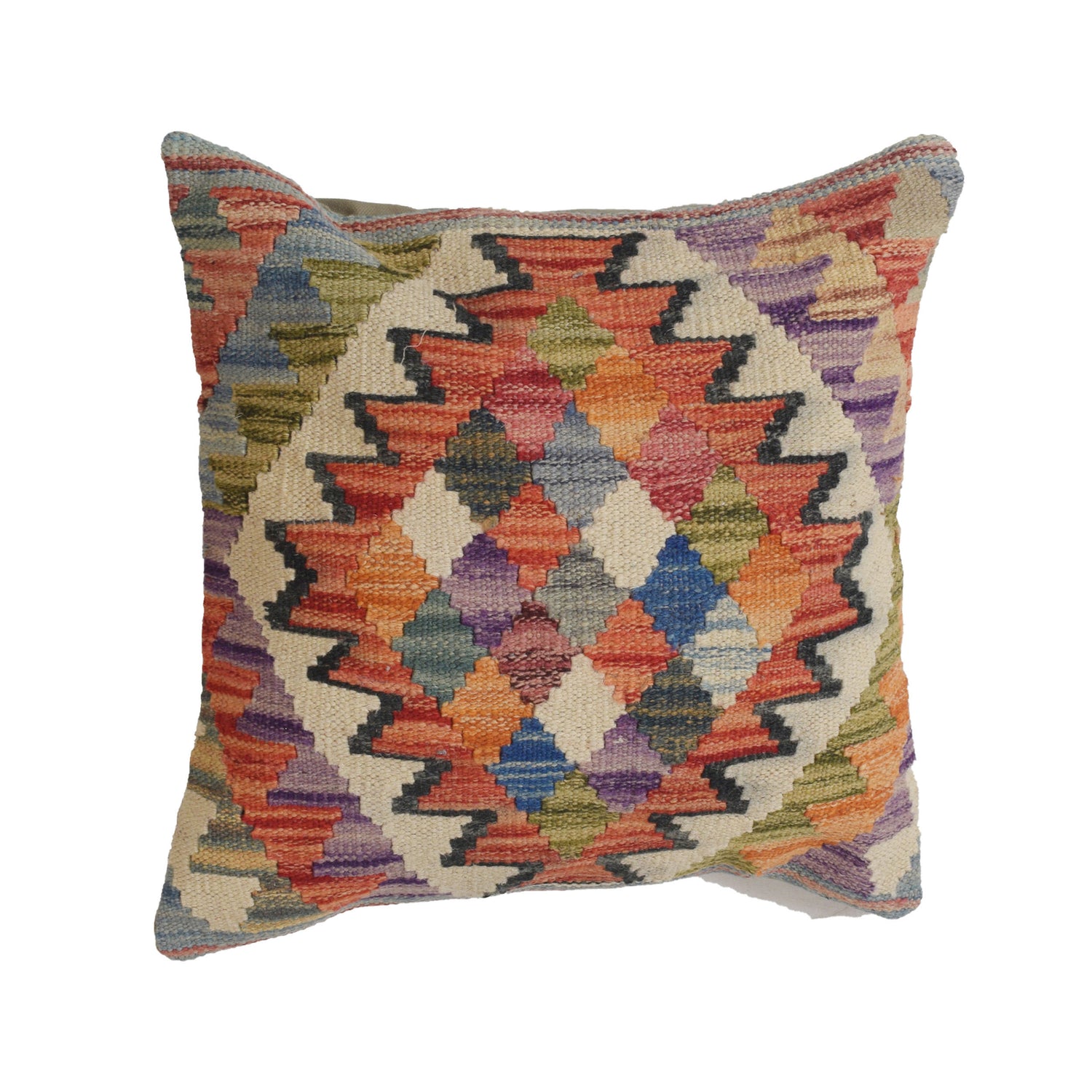 Hand Knotted Kilim Cushion 1' 5" x 1' 5" (ft) - No. 24096