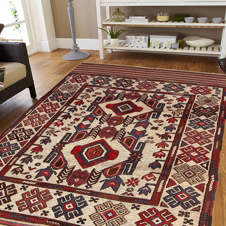 Handwoven Barjesta Kilim Rug 4' 0" x 5' 11" (ft) - No. 2518