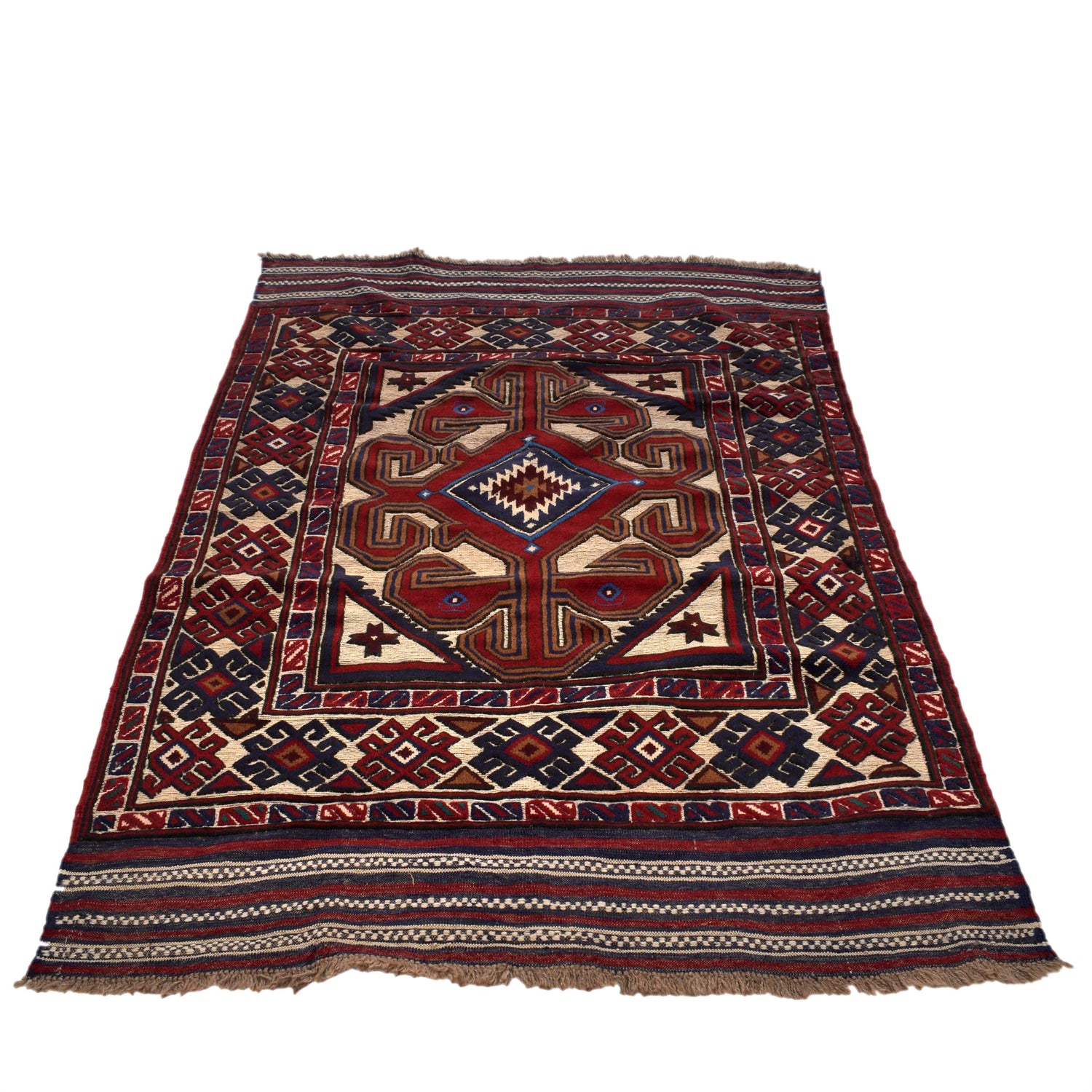 Multi Barjasta Rug 3' 11" x 5' 10" (ft) - No. 2524