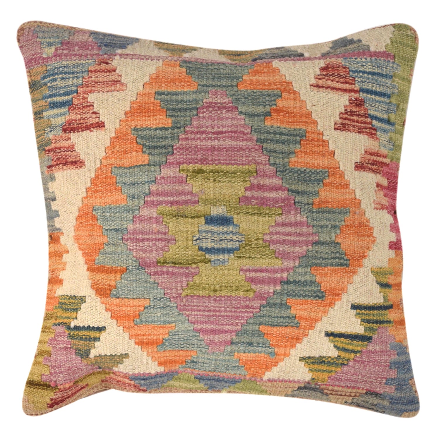 Vegetable Kilim Cushion Cover 1' 6" x 1' 6" (ft) - No. 25580