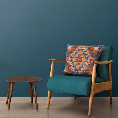 Hand Knotted Kilim Cushion 1' 4 x 1' 4 (ft) - No. 25587