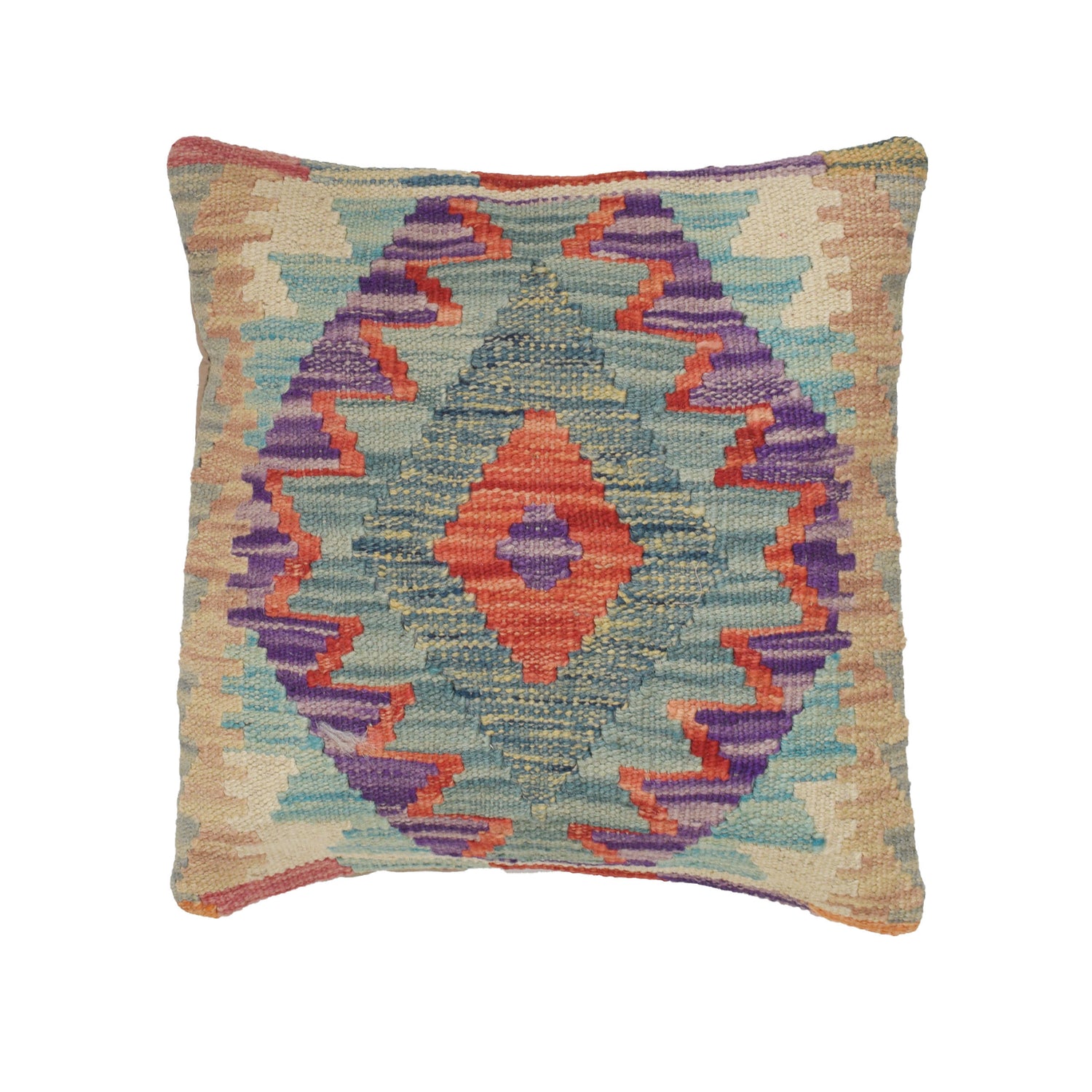 Hand Knotted Kilim Cushion 1' 2 x 1' 2 (ft) - No. 25591