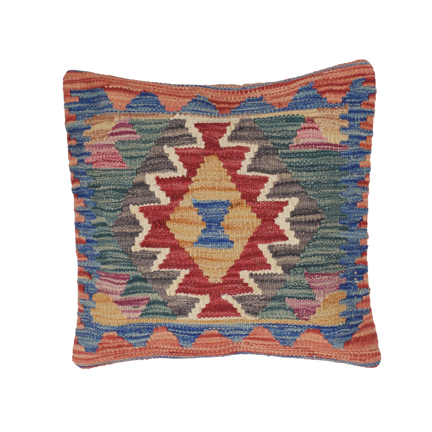 Vegetable Kilim Cushion Cover 1' 3 x 1' 3 (ft) - No. 25599