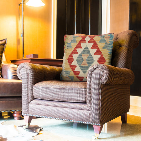 Handmade Kilim Cushion 1' 2 x 1' 2 (ft) - No. 25655