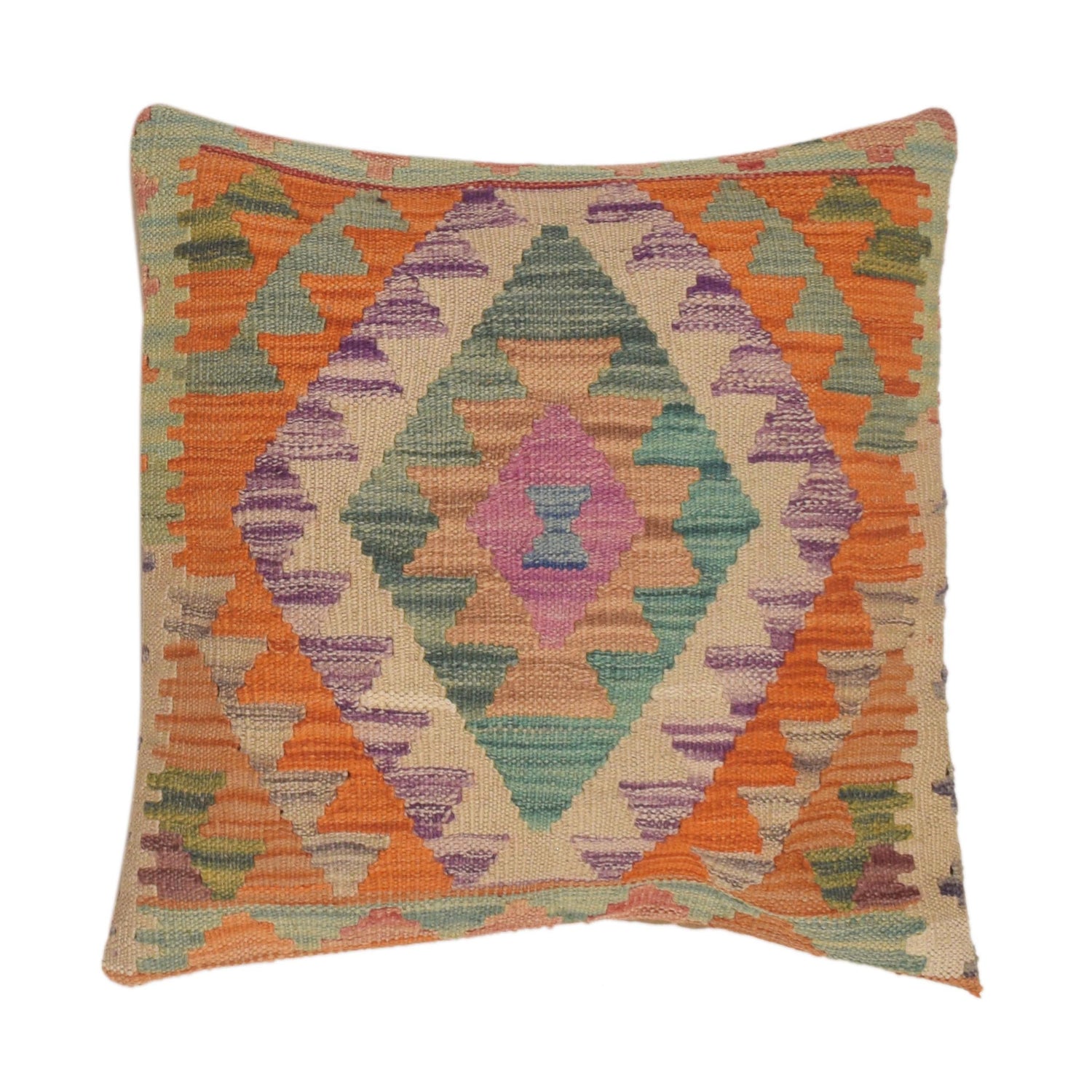 Hand Knotted Kilim Cushion 1' 6" x 1' 6" (ft) - No. 34463
