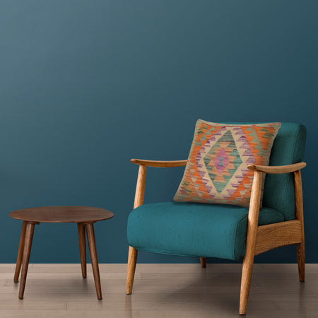 Hand Knotted Kilim Cushion 1' 6" x 1' 6" (ft) - No. 34463