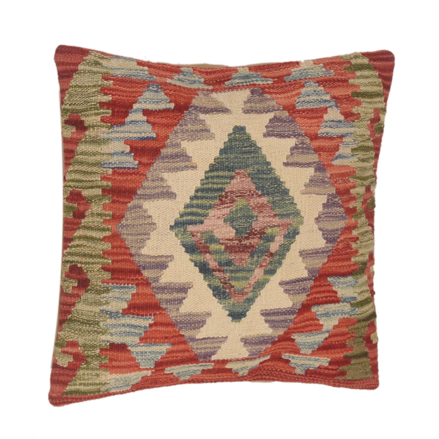 Turkish Design Kilim Cushion 1' 7" x 1' 6" (ft) - No. 34467