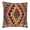 Turkish Style Kelim Cushion 1' 6" x 1' 6" (ft) - No. 34471