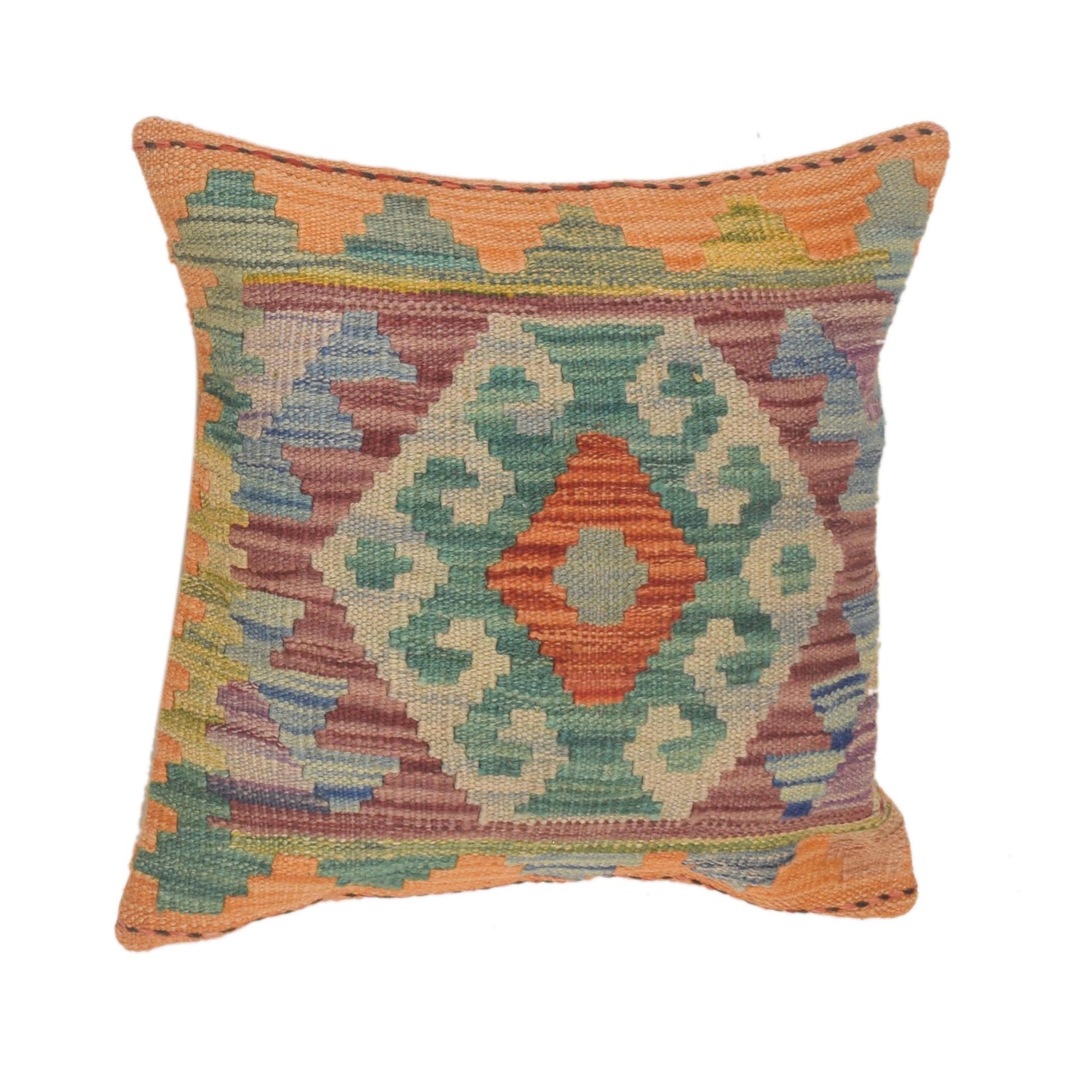 Square Size Kelim Cushion 1' 6" x 1' 7" (ft) - No. 34472