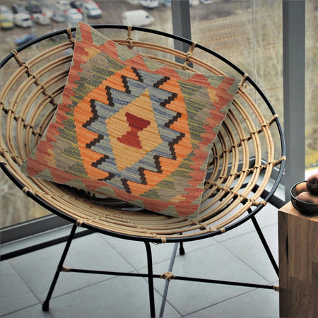 Kilim Cushion Covers 1' 6 x 1' 6 (ft) - No. 34477