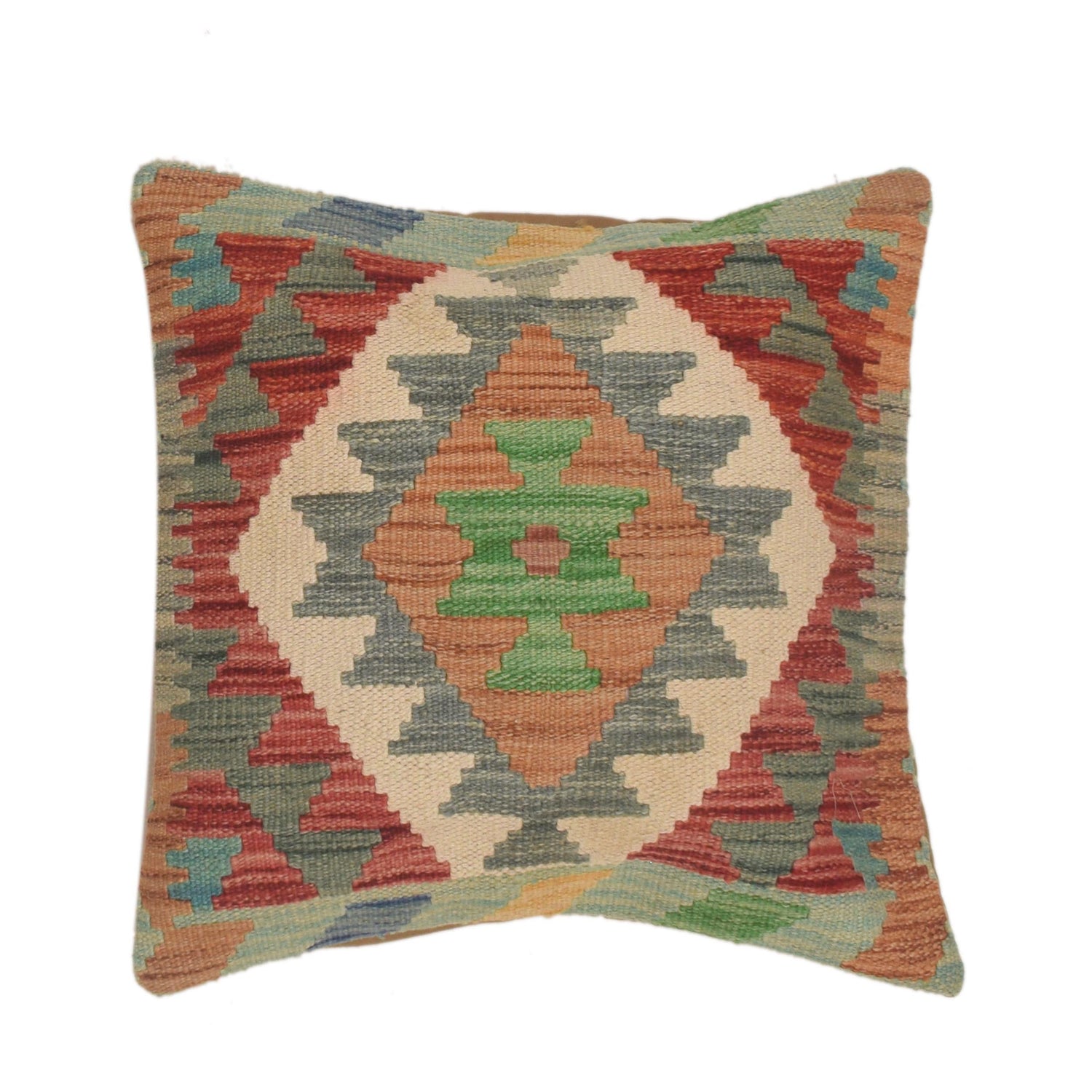 Hand Knotted Kilim Cushion 1' 6" x 1' 6" (ft) - No. 34479